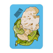 カリフラワー漫画イラストレーション マグネット (縦)