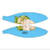 カリフラワー漫画イラストレーション ミニバスケットボール (パネル)