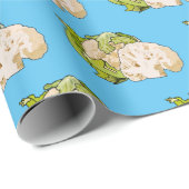 カリフラワー漫画イラストレーション ラッピングペーパー (ロールコーナー)