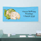 カリフラワー漫画イラストレーション 横断幕 (トレードショー)