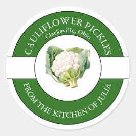 カリフラワー漬けラベル ラウンドシール