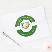 カリフラワー漬けラベル ラウンドシール (封筒)