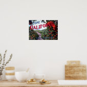 カリフ来ア州ヴィンテージグラフィック ポスター (キッチン)
