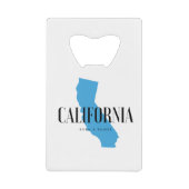 カリフ生まれアニア州 クレジットカード栓抜き (正面)