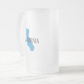 カリフ生まれアニア州 フロストグラスビールジョッキ (正面左)