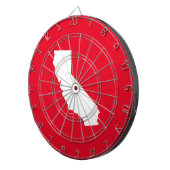 カリフ赤と白ォニア ダーツボード (正面右)