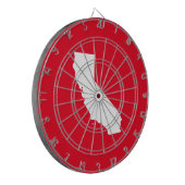 カリフ赤と白ォニア ダーツボード (正面左)