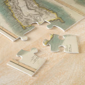 カリブのさまざまな島のヴィンテージの地図 ジグソーパズル (側面)