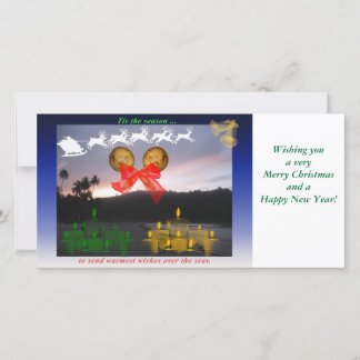 カリブのなクリスマスカード シーズンカード