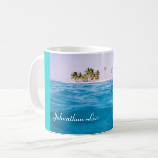 カリブのなクルージングの名前のマグ コーヒーマグカップ (正面左)