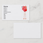 カリブのなピンクのフラミンゴの名刺 名刺 (正面/裏面)