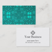 カリブのなファンタジーの花柄 名刺 (正面/裏面)