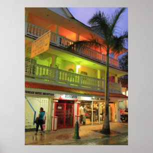 カリブのなホテル、Philipsburg、St. Maarten ポスター