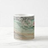 カリブのなマグのサンタ コーヒーマグカップ (中央)