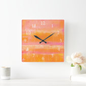 カリブのな空 スクエア壁時計 (ホーム)