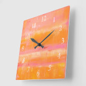 カリブのな空 スクエア壁時計 (傾斜)