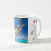 カリブのののコーデュロイ(ハンモックの猫) コーヒーマグカップ (正面右)