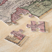 カリブのののヴィンテージの地図(1732年) ジグソーパズル (側面)