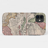 カリブのののヴィンテージの地図(1732年) Case-Mate iPhoneケース (裏面(横))