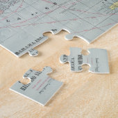 カリブのののヴィンテージの地図(1901年) ジグソーパズル (側面)