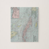 カリブのののヴィンテージの地図(1901年) ジグソーパズル (縦)