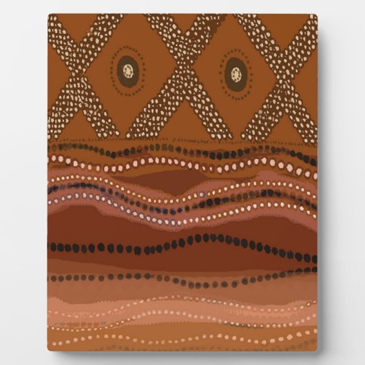 カリブのろうけつ染め – 小 フォトプラーク (正面)