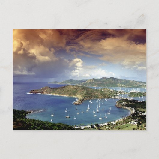 カリブのアンティグア。 ポストカード (正面)