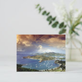 カリブのアンティグア。 ポストカード (スタンド正面)