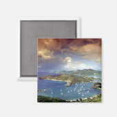 カリブのアンティグア。 マグネット (正面/裏面)