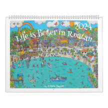 カリブのイラストバイクリスティンカレンダー