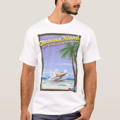 カリブのカヌア諸島パラダイスポスター。 Tシャツ (正面)