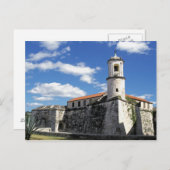 カリブのキューバ、ハバナ。カスティーリョ・オールドハバナ ポストカード (正面/裏面)