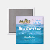 カリブのクルージングパーソナライズされた磁石 マグネット (正面/裏面)