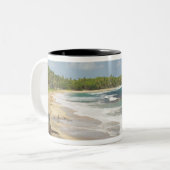 カリブのグレナダ、東海岸、グレナダ湾、 ツートーンマグカップ (正面左)