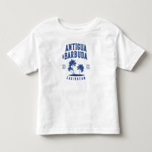 カリブのパームツリー アンティグア・バーブーダ トドラーTシャツ