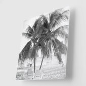 カリブのビーチブリス8 #travel #art スクエア壁時計 (傾斜)