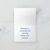 カリブのビーチ カード (内部)