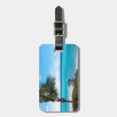 カリブのビーチ ラゲッジタグ (正面縦)