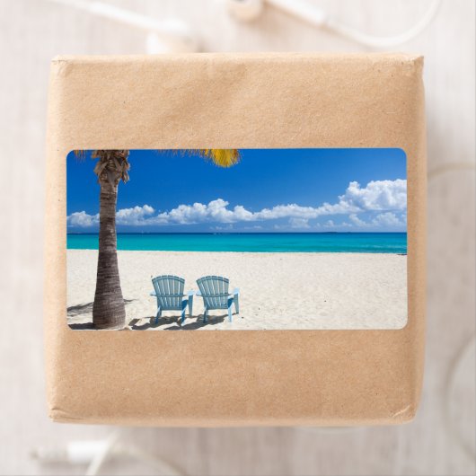 カリブのビーチ ラベル (インサイチュ)