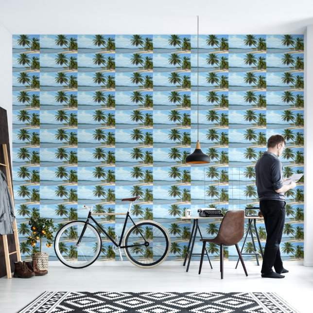 カリブのビーチ 壁紙 (リビング)