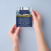 カリブのビーチ、旅行代理店の広告フライヤー チラシ (手)