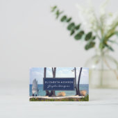 カリブのビーチ、旅行、観光 名刺 (スタンド正面)