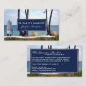 カリブのビーチ、旅行、観光 名刺 (正面/裏面)