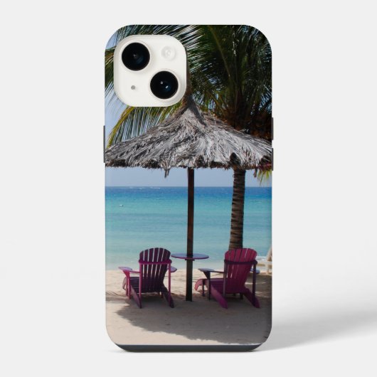 カリブのビーチ iPhoneケース (裏面)