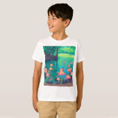 カリブのフラミンゴ Tシャツ (正面フル)