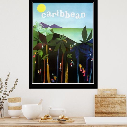 カリブのプロモーションヴィンテージのポスター ポスター (キッチン)