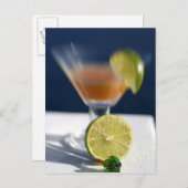 カリブのヴァージン諸島。トロピカルラムパンチ ポストカード (正面/裏面)