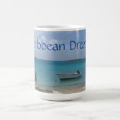 カリブの夢 ボネール島の漁船 海 コーヒーマグカップ (中央)