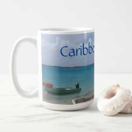 カリブの夢 ボネール島の漁船 海 コーヒーマグカップ