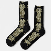 カリブの彫刻 雷のティキ ソックス (左)
